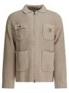 Carhartt Wip Beige Wool Blend Jacket In Brown