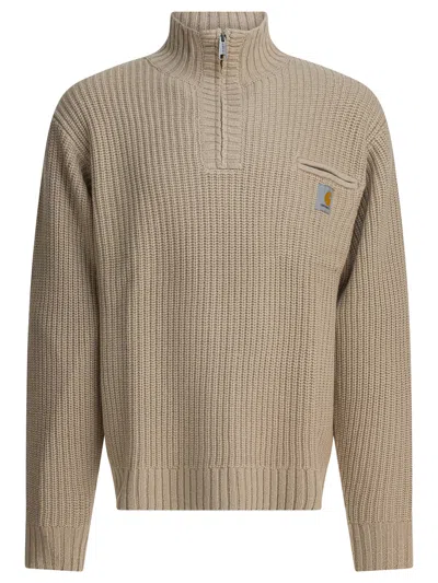 Carhartt Wip Beige Wool Blend Knitwear In Brown