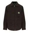 Carhartt Wip Bellamy Check Multicolored Shirt Jacket In Black