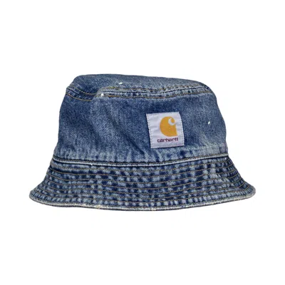 Pre-owned Carhartt Wip Belmar Bucket Hat 'blue' | Men's Size Onesize