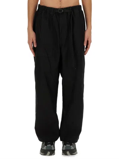 Carhartt Wip Belted Cotton Trousers In Black