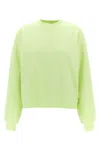 Carhartt Crew Neck Sweatshirt Ribbed Cuffs In Green