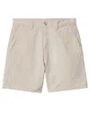 Carhartt Multi-pocket Cotton Bermuda Shorts In Beige