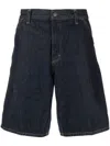 Carhartt Wip Bermuda Rinsed Single Knee In Blue