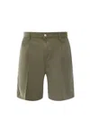 Carhartt Logo-patch Bermuda Shorts In Green
