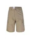 Carhartt Bermuda Marv Leather In Toni Neutri