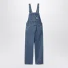 Carhartt Blue Bib Straight Denim Overalls In Blue