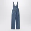 Carhartt Blue Bib Straight Denim Overalls In Blue
