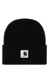 Carhartt Wip Black Acrylic W' Ashley Beanie In Black