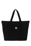 Carhartt Wip Black Canvas Alumni Tote Bag In Black