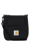 Carhartt Wip Black Canvas Bowden Shoulder Bag In Black