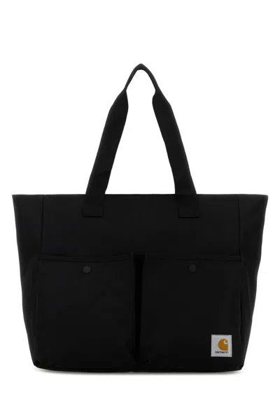 Carhartt Wip Black Canvas Jake Tote Bag In Pink
