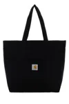 Carhartt Wip Black Canvas Parker Tote Bag In Black