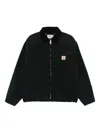 Carhartt Structured Collared Front Pocket Long Sleeve Jacket In Black