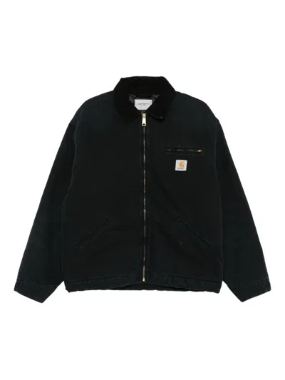 CARHARTT CARHARTT WIP BLACK CORDUROY COLLAR JACKET