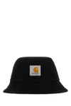 Carhartt Wip Black Cotton Bayfield Bucket Hat In Black