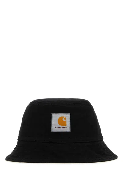 CARHARTT CARHARTT WIP BLACK COTTON BAYFIELD BUCKET HAT