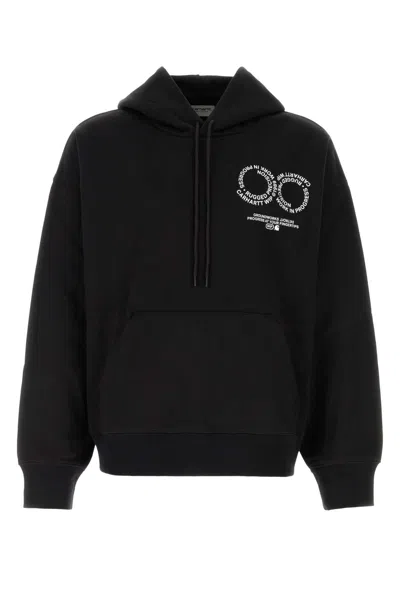 CARHARTT CARHARTT WIP BLACK COTTON BLEND HOODED ROTATION SWEAT