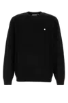 Carhartt Madison Cotton Sweater With Ribbed Cuffs And Hem In Black