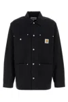 Carhartt Work In Progress Flint Corduroy Button-up Shirt In Black