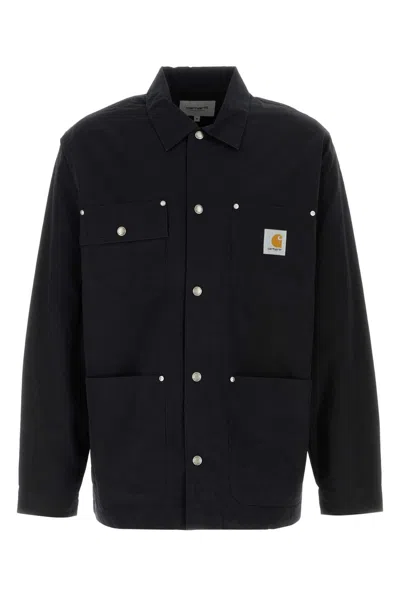 Carhartt Wip Black Cotton Notus Coach Jacket
