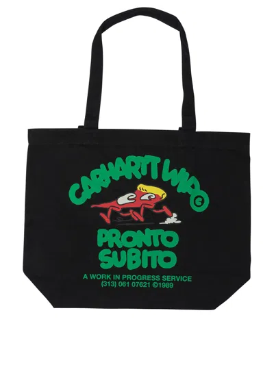 Carhartt Wip Black Cotton Shoulder Bag