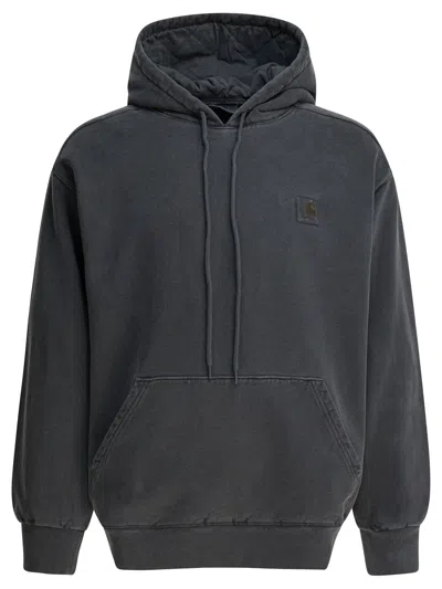 Carhartt Wip Black Cotton Sweatshirt In Blue