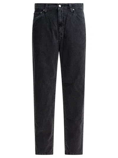 Carhartt Five-pocket Trousers With Back Patch Pockets In Blue