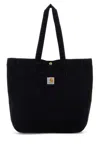 Carhartt Bayfield Tote In Denim Nero Uomo In Black