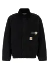 Carhartt Work In Progress Og Arcan Graphic Organic Cotton Canvas Jacket In Black