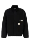 Carhartt Wip Black Denim Og Arcan Graphic Jacket In Black