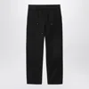 Carhartt Nash Straight-leg Panelled Cotton-canvas Trousers In Black