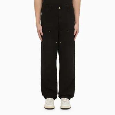 CARHARTT CARHARTT WIP  BLACK DOUBLE KNEE PANT