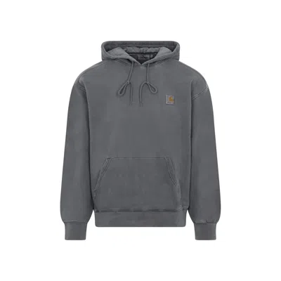 Carhartt Wip Black Hooded Nelson Sweatshirt In Multi