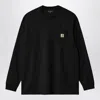 Carhartt Wip  Black L/s Pocket T-shirt In Black