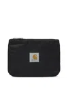 Carhartt Wip Black Nylon Wallet In Black