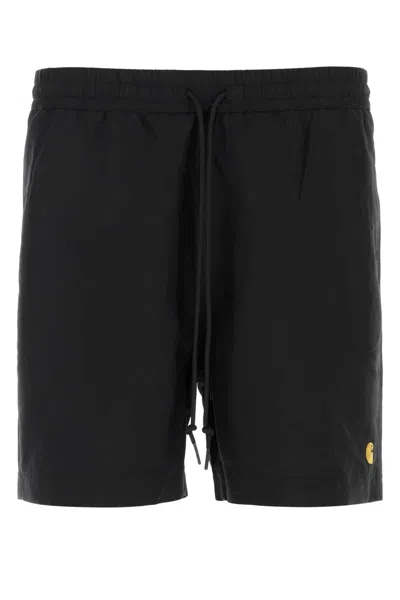 Carhartt Wip Black Polyester Chase Swim Trunk