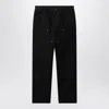 Carhartt Single Knee Straight-leg Organic Cotton-canvas Trousers In Black