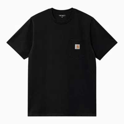 CARHARTT CARHARTT WIP  BLACK S/S POCKET T-SHIRT