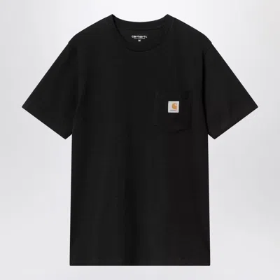 CARHARTT CARHARTT WIP  BLACK S/S POCKET T-SHIRT