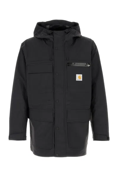 Carhartt Stretch Nylon Bowden Jacket Hood In Black