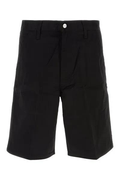 CARHARTT SIMPLE SHORT IN TWILL NERO UOMO