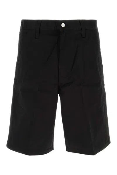 CARHARTT CARHARTT WIP BLACK TWILL SIMPLE SHORT
