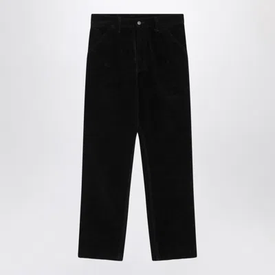 CARHARTT CARHARTT WIP BLACK VELVET SINGLE KNEE PANTS