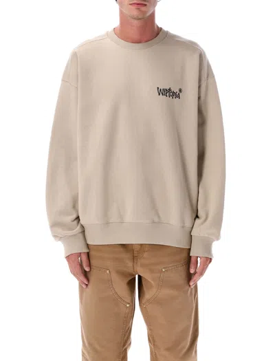 Carhartt Wip Black Wiptopia Sweatshirt With  Wip Graphic Print In Neutral
