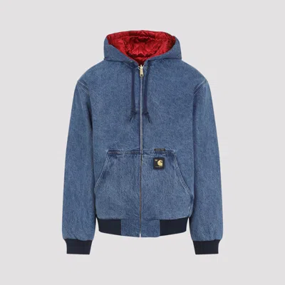 CARHARTT CARHARTT WIP BLUE AND RED OG CANVAS ACTIVE JACKET