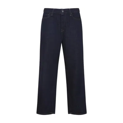 Carhartt Wip Blue Cotton Aaron Pants