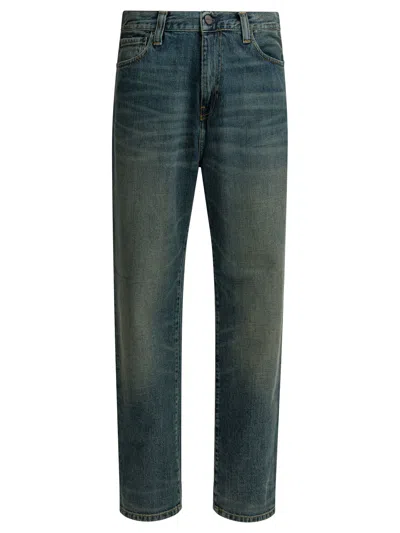 Carhartt Wip Blue Cotton Jeans