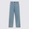 Carhartt Single Knee Jeans In Blue Heavy Stone Bleached