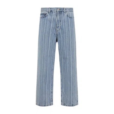 Carhartt Rylan Loose Tapered Cotton Jeans In Blue